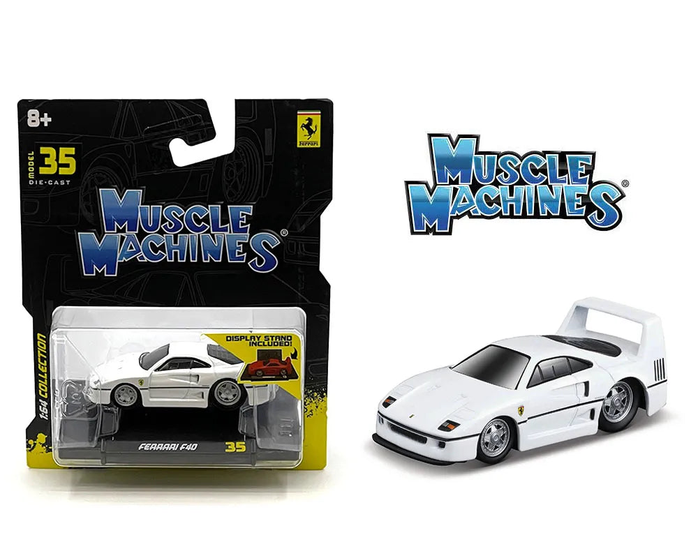 Muscle Machines 1:64 MM Ferrari F40- White