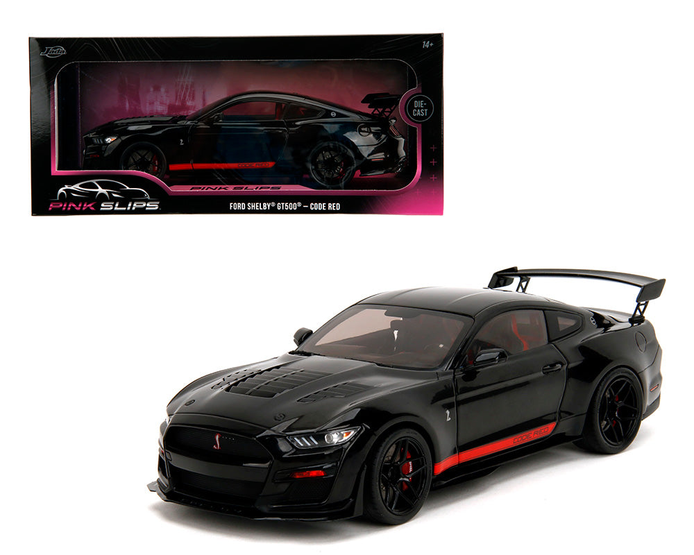 Jada 1:18 2022 Ford Shelby GT500 Code Red – Black – Pink Slips