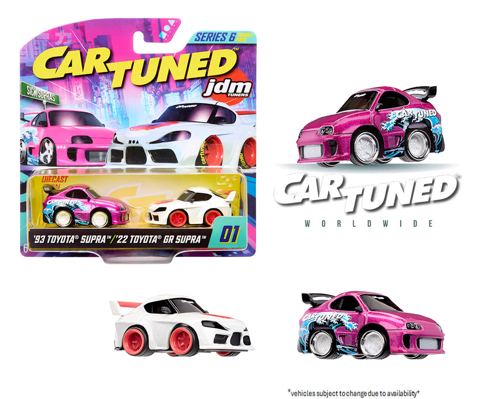 CarTuned 1:64 2-Pack Series 6 “Sick Supras” – 1993 Toyota Supra & 2022 Toyota GR Supra