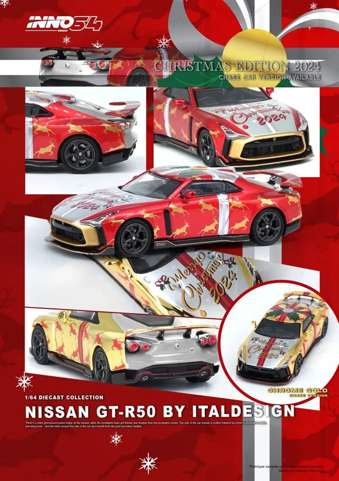 INNO64 1:64 NISSAN GT-R50 “X’MAS 2024” Special Edition