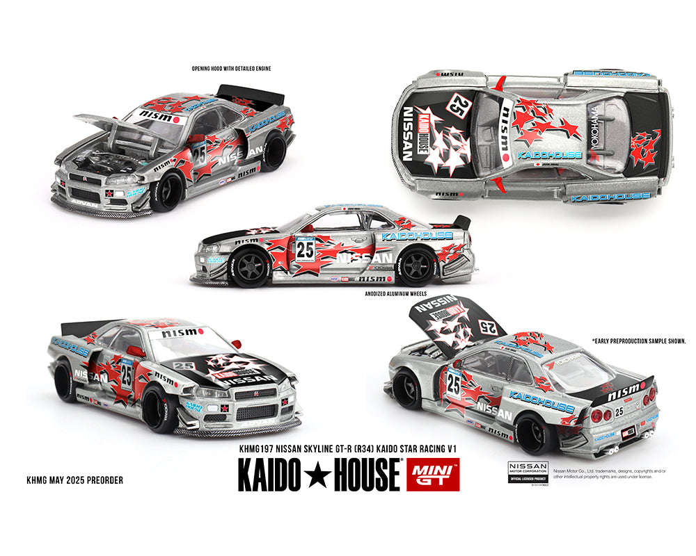 Kaido House x Mini GT 1:64 Nissan Skyline GT-R (R34) Kaido Star