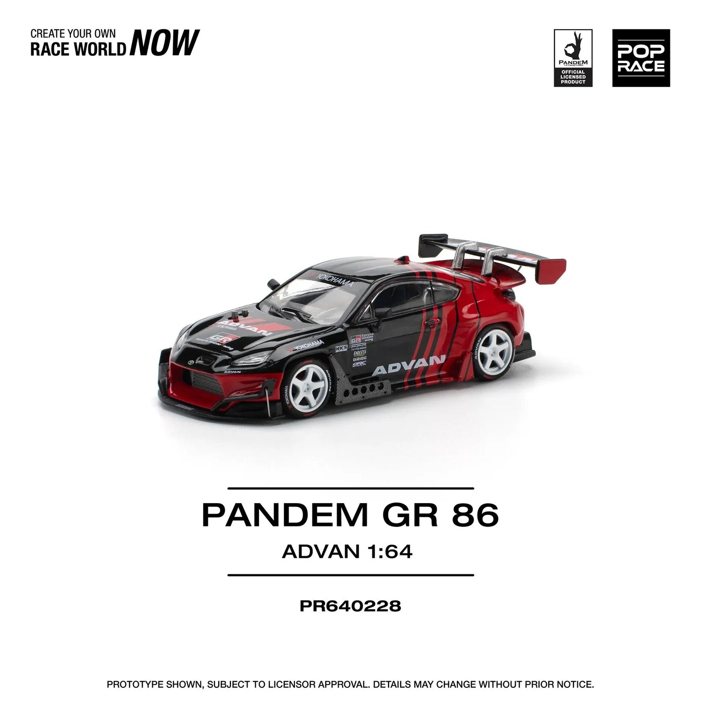 PopRace 1:64 PANDEM GR86 – ADVAN