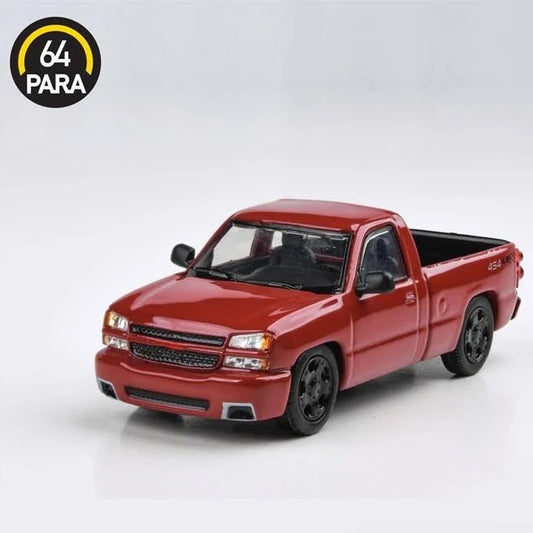 PARA64 1:64 2006 Cateye Silverado Single Cab RED