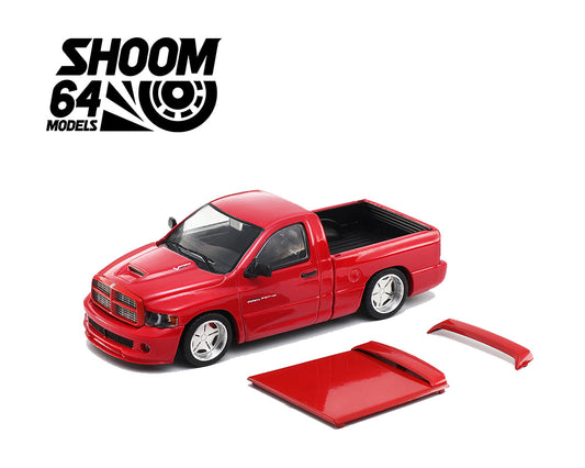 Shoom64 1:64 2003 Dodge Ram SRT-10 Pickup Red/Black/Blue/White