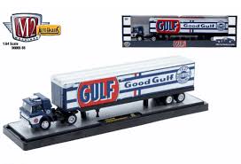 M2 Machines Auto-Haulers 1970 Ford C-600 GULF & 1968 Mustang Fastback Set 1/64
