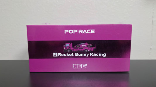 PopRace 1:64 Pandem Lotus Elise & Truck Chrome Purple Rocket Bunny HEC 2026