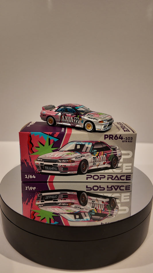 PopRace 1:64 Nissan Skyline GTR R32 #22 Axia Group A LIVERY