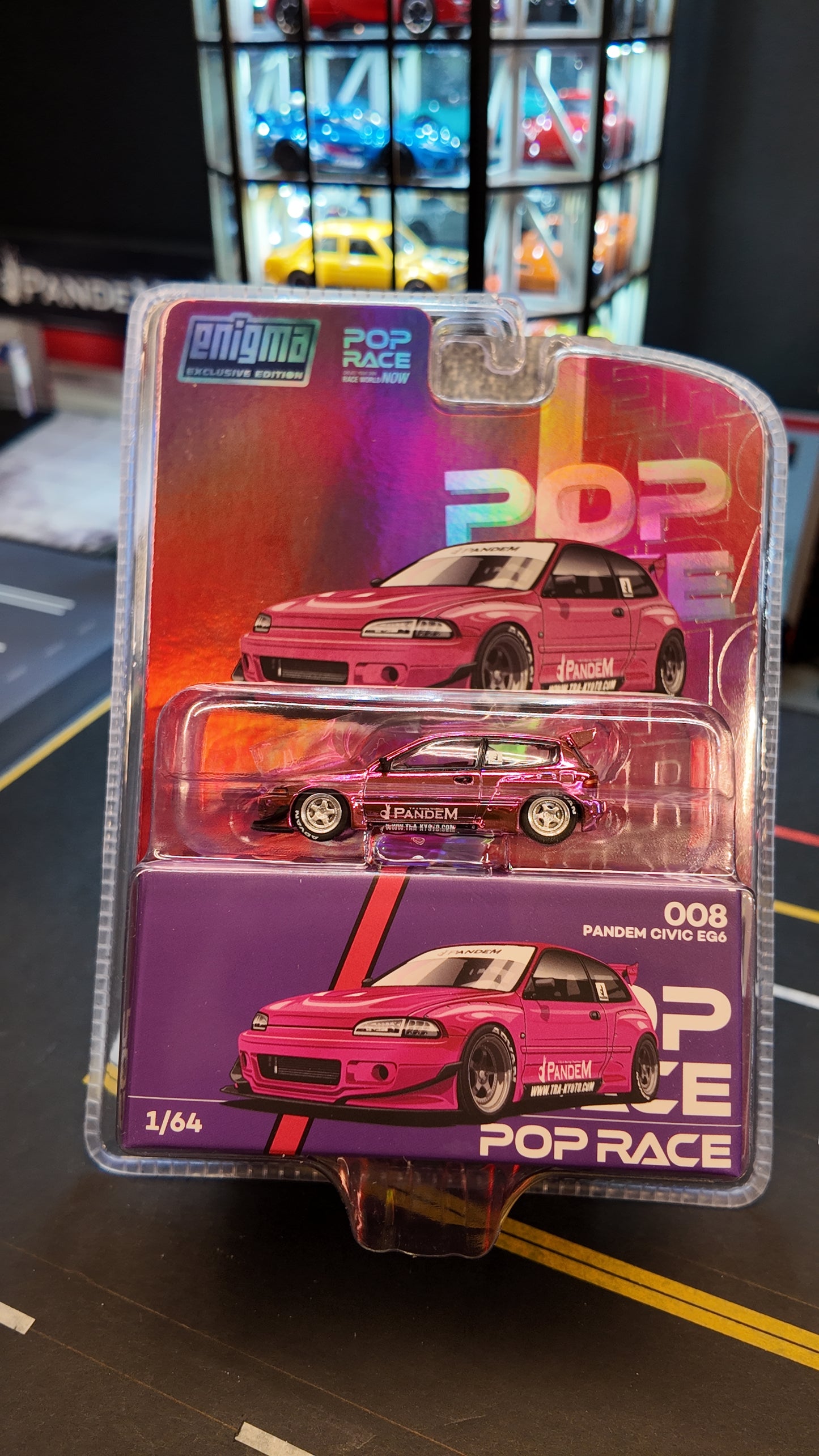PopRace Enigma Exclusive Edition 1/64 Pandem Civic EG6 "Chase"
