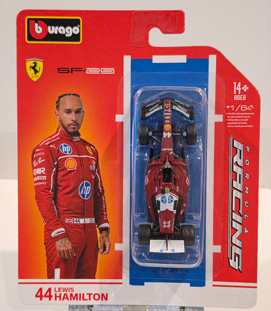 Bburago 1:64 F1 2025 Ferrari SF-25 #44 Lewis Hamilton – Racing Formula
