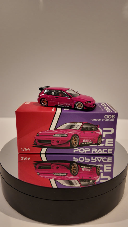 PopRace 1:64 Pandem Civic EG6 Pink