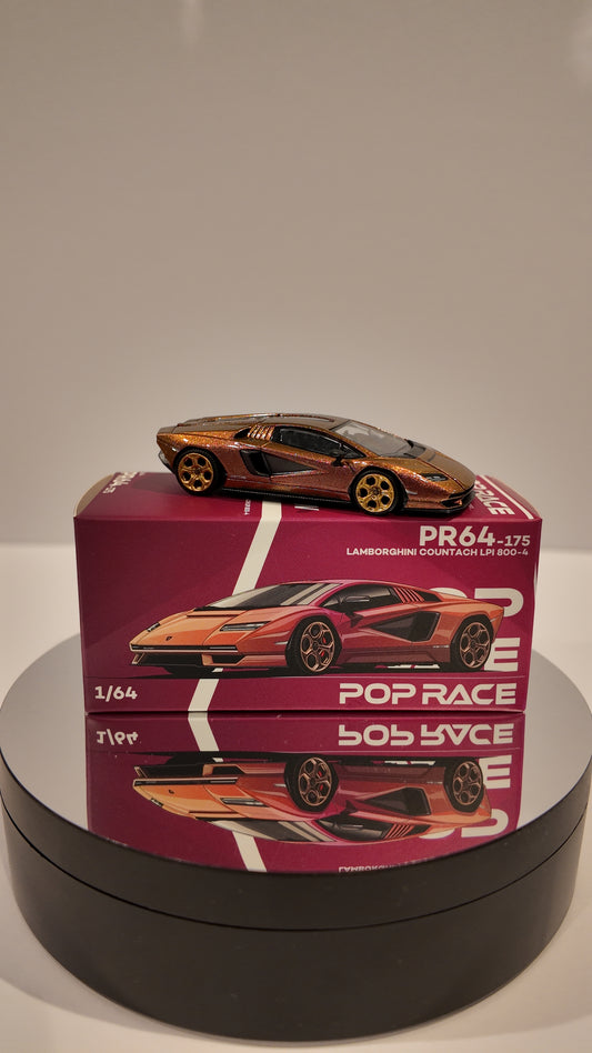 PopRace 1:64 LAMBORGHINI COUNTACH LP 800-4 – BLU HAL SRP Orange