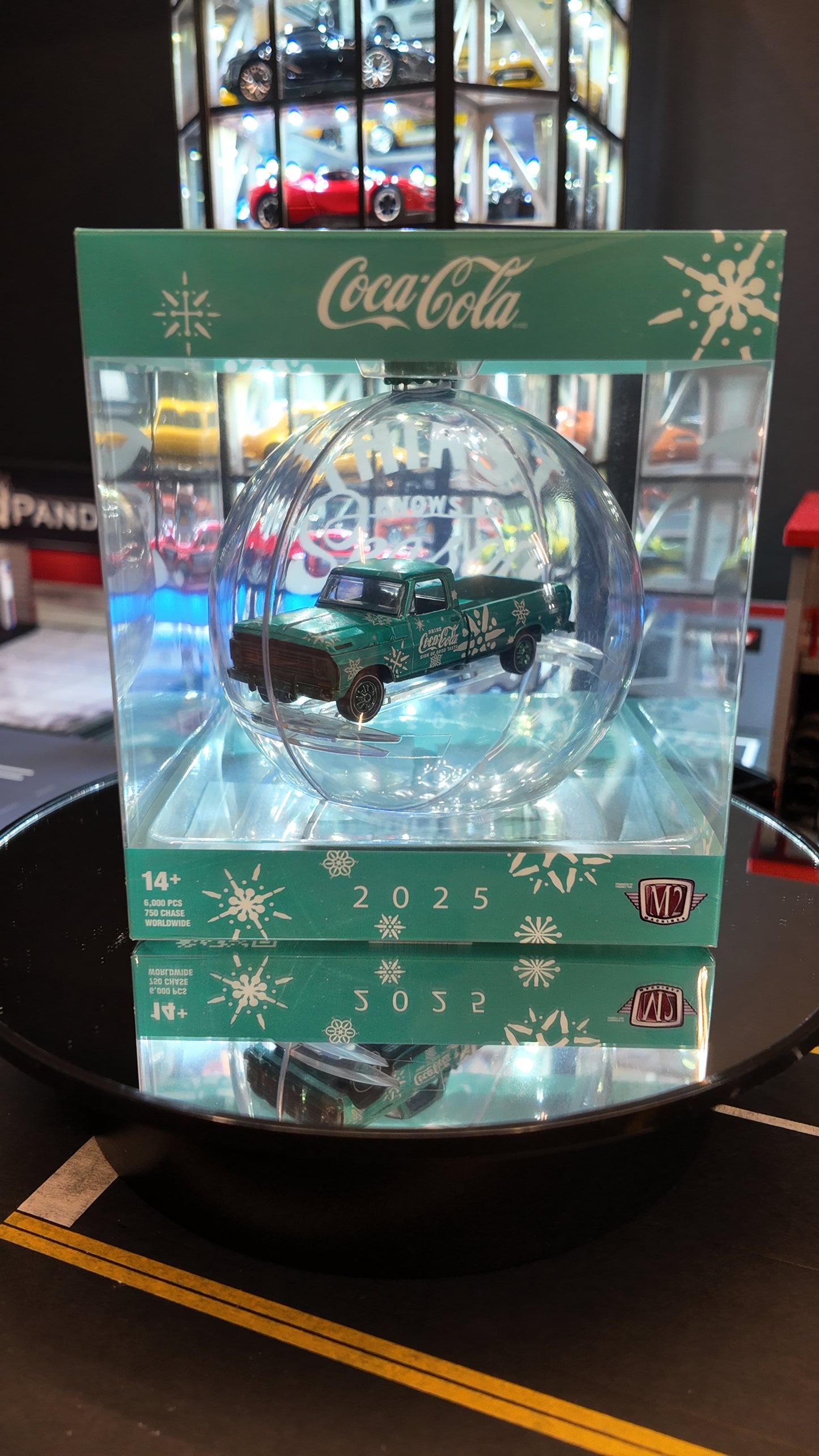M2 Machines Coca-Cola 1969 Ford F-100 Ranger 2025 Christmas ornament "Chase"