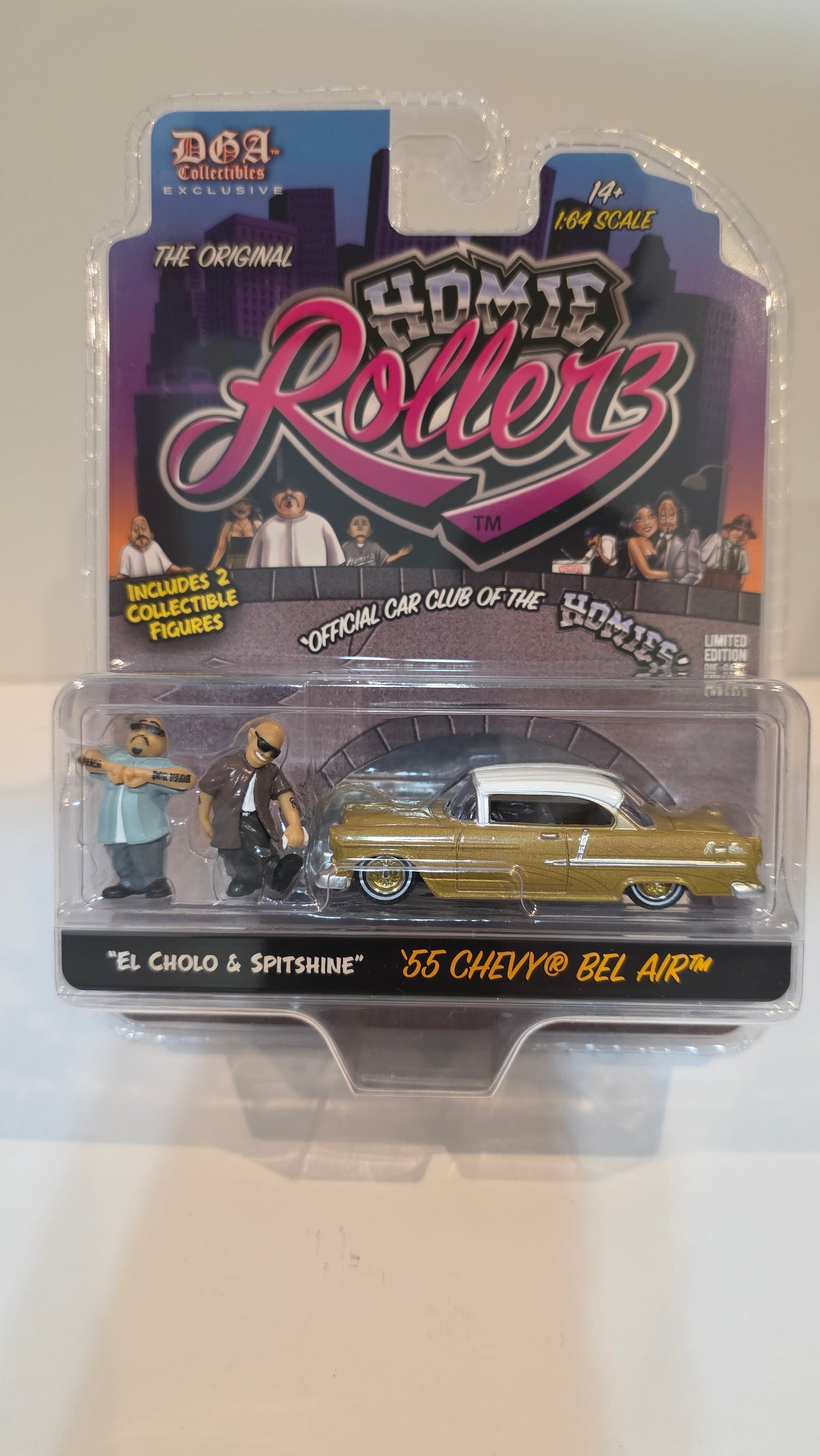 DGA Collectibles Homie Rollers 1:64 ''55 Chevy Bel-Air "Chase"