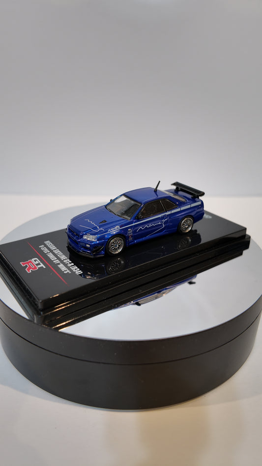 INNO64 1:64 NISSAN SKYLINE GT-R (R34) V-SPEC Tuned by “MINE’S”