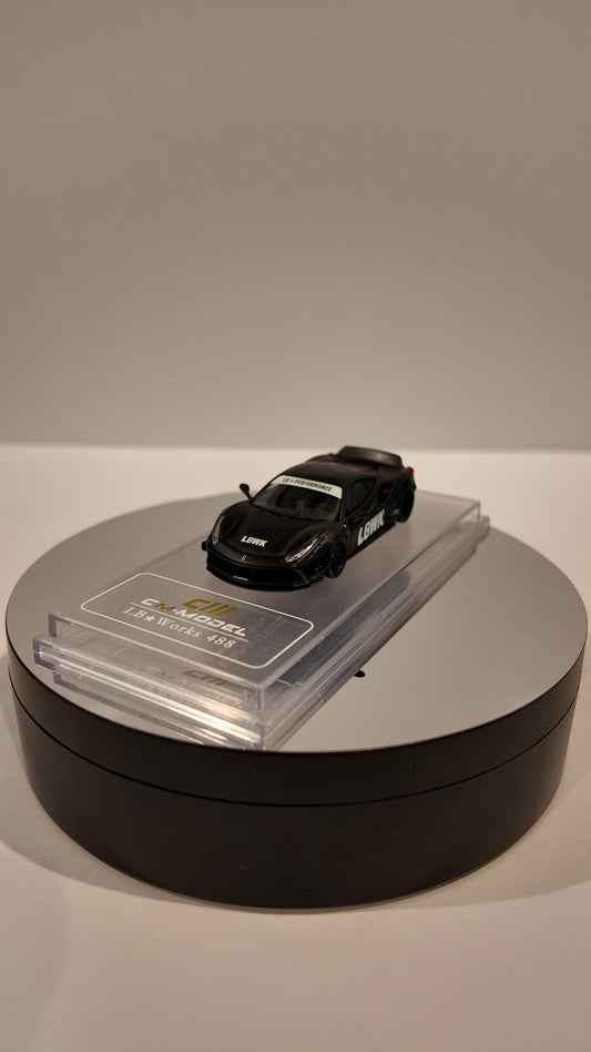 CM MODEL 1:64 LBWK F488 Matte Black (Indonesia Exclusive)