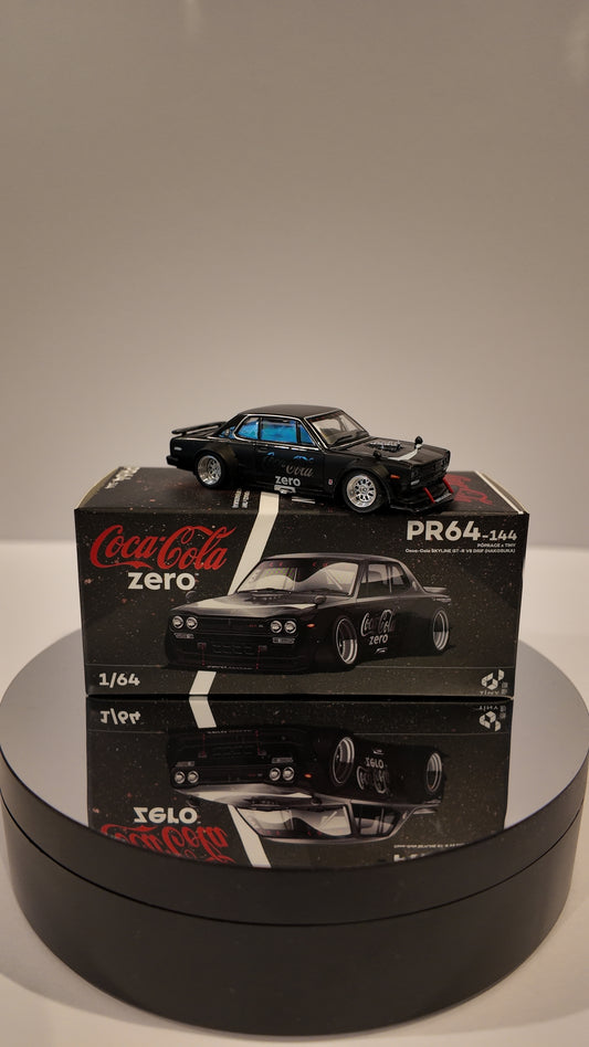 PopRace 1:64 Skyline GT-R V8 Drift (Hakosuka) – Coca Cola Zero Black