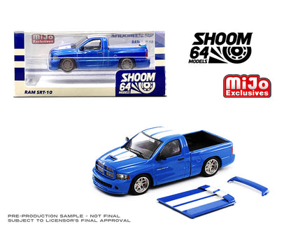 Shoom64 1:64 2003 Dodge Ram SRT-10 Pickup Red/Black/Blue/White
