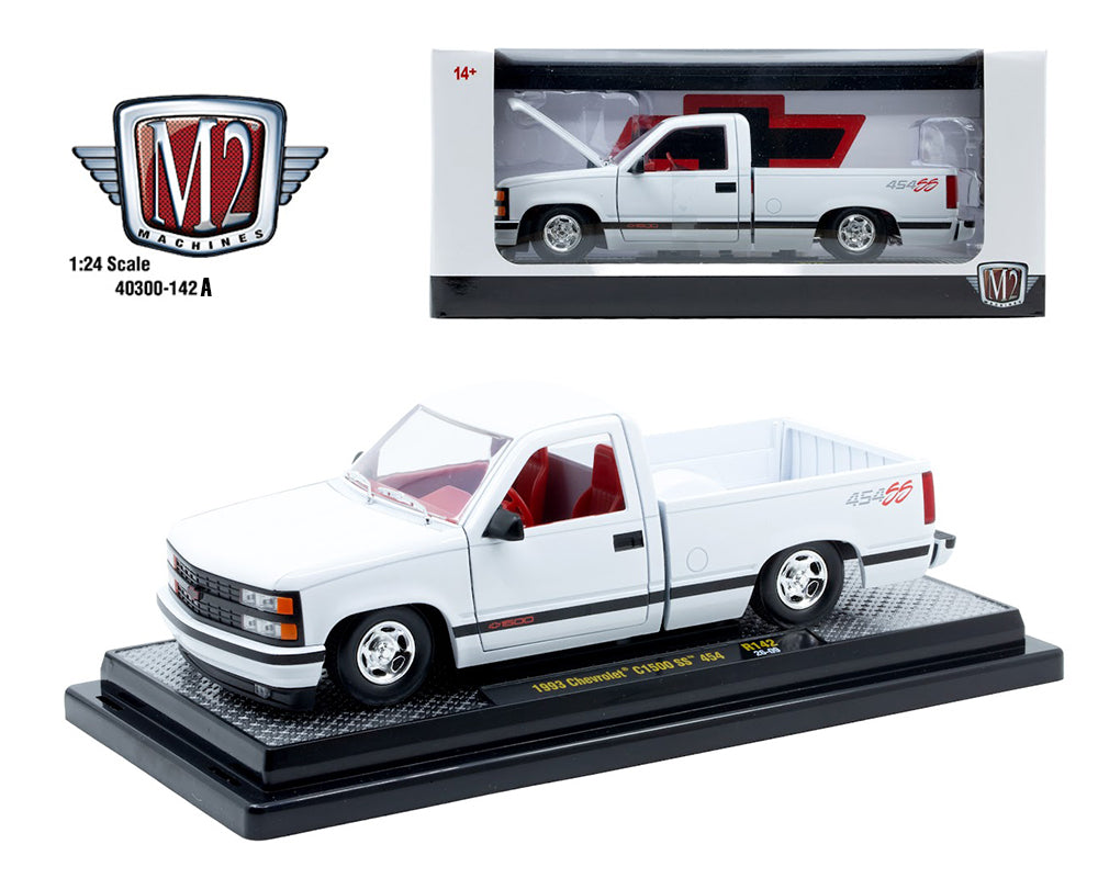M2 Machines 1:24 1988 GMC Sierra 1500 – White – Release 142A