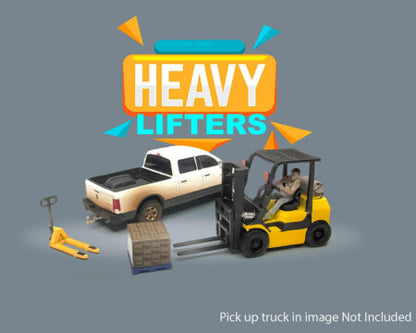 American Diorama 1:64 Figures Heavy Lifters Forklift Set – MiJo Exclusives