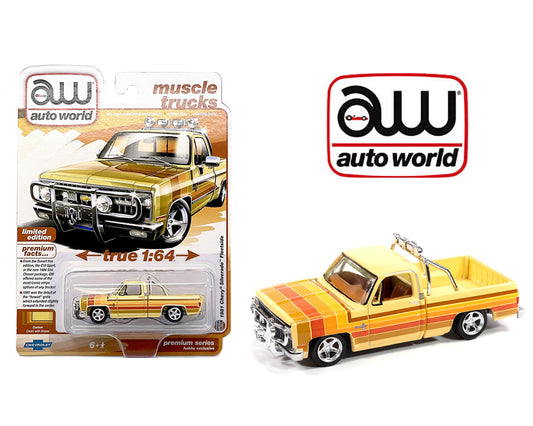 Auto World 1:64 1981 Chevrolet Silverado Fleetside Custom Lowered