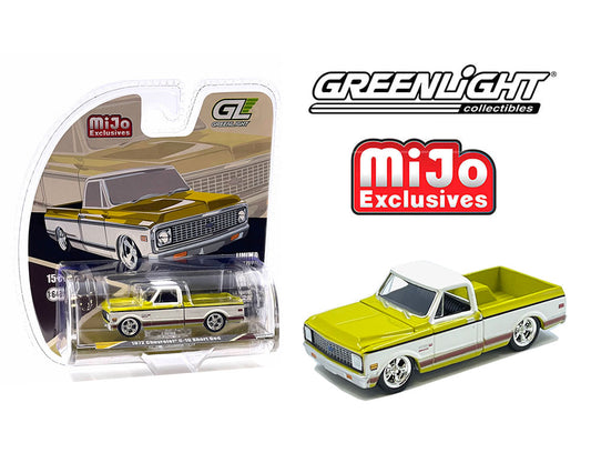 Greenlight 1:64 1972 Chevrolet C-10 Short Bed Custom – Two-Tone – Mijo Exclusives