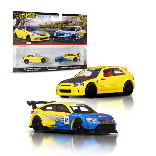 Hot Wheels Premium Car Culture Spoon Honda 2-Pack, 1:64