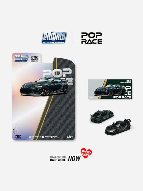 PopRace 1:64 Darwin Pro 66G NWB Supra A90 – Midnight Black