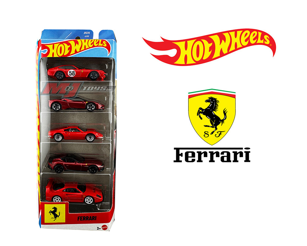 Hot Wheels 1:64 Basic 5 Pack Set 2026 Ferrari