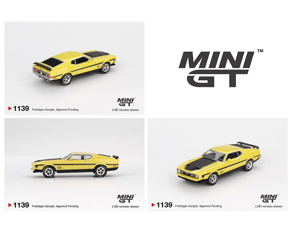 Mini GT 1:64 Ford Mustang Mach1 – Grabber Yellow