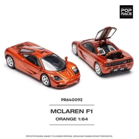 PopRace 1:64 McLAREN F1 – Orange
