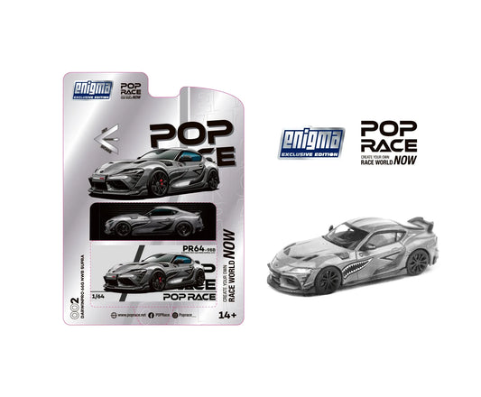 PopRace – 1:64 Darwin Pro 66G NWB Supra A90 – Grey Metallic PR640098B