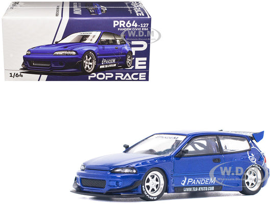 PopRace Pandem Civic EG6 RHD  Blue Metallic