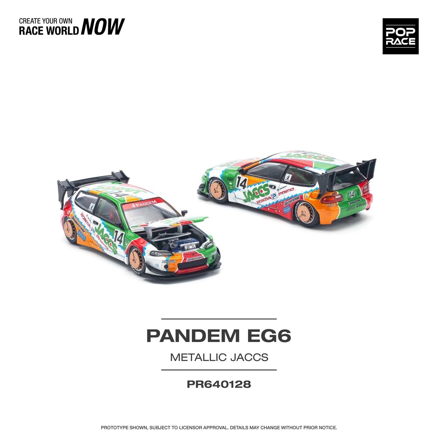 PopRace 1:64 Pandem Civic EG6 v1.5 JACCS