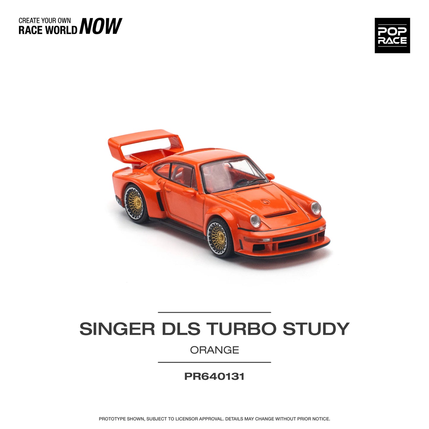 PopRace 1:64 SINGER DLS TURBO (TRACK) – Orange