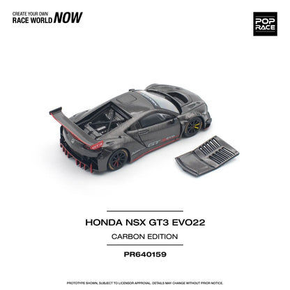 PopRace 1:64 Honda NSX GT3 EVO22 – Carbon Edition