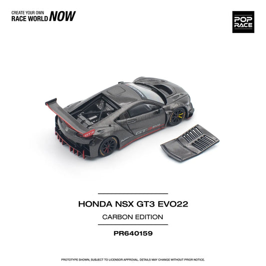 PopRace 1:64 Honda NSX GT3 EVO22 – Carbon Edition