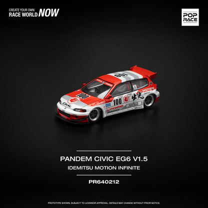 PopRace 1:64 Pandem Civic EG6 v1.5 – Idemitsu Motion Infinite