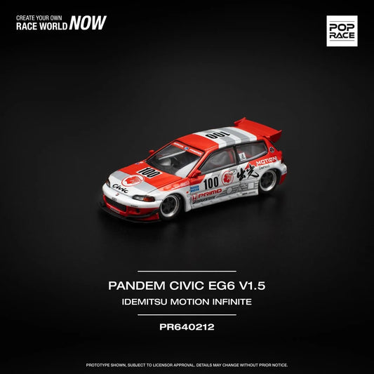 PopRace 1:64 Pandem Civic EG6 v1.5 – Idemitsu Motion Infinite