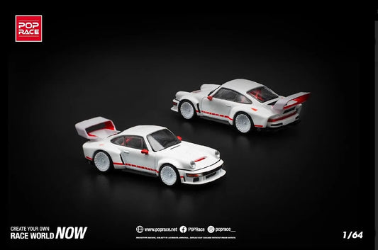 PopRace 1:64 Singer DLS Turbo (Track) – White