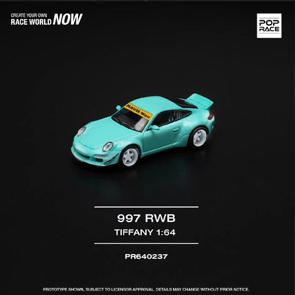 PopRace 1:64 RWB 997 TIFFANY BLUE