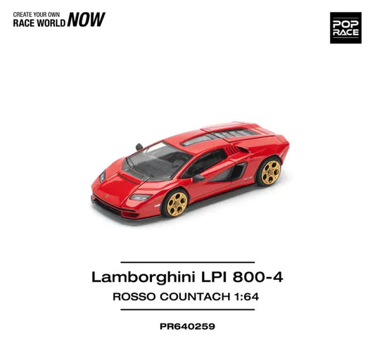 Pop Race 1:64 LAMBORGHINI COUNTACH LPI-800 – ROSSO