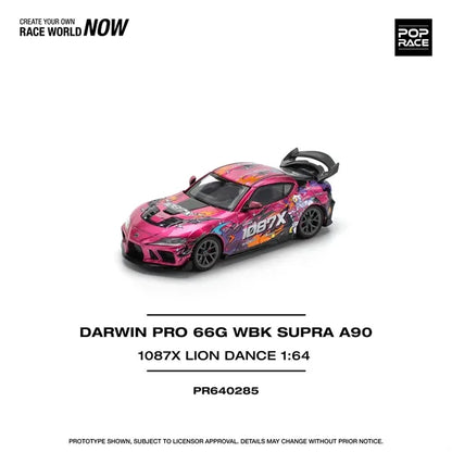 PopRace 1:64 DARWIN PRO 66G WBK SUPRA (A90) – 1087X LION DANCE