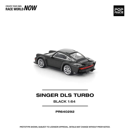 PopRace 1:64 1:64 SINGER DLS TURBO (ROAD) BLACK