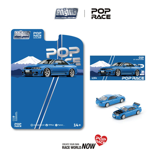 Pop Race 1:64 Skyline GT-R R33 NISMO 400R – Blue