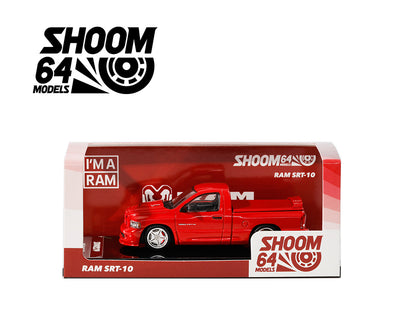 Shoom64 1:64 2003 Dodge Ram SRT-10 Pickup Red/Black/Blue/White