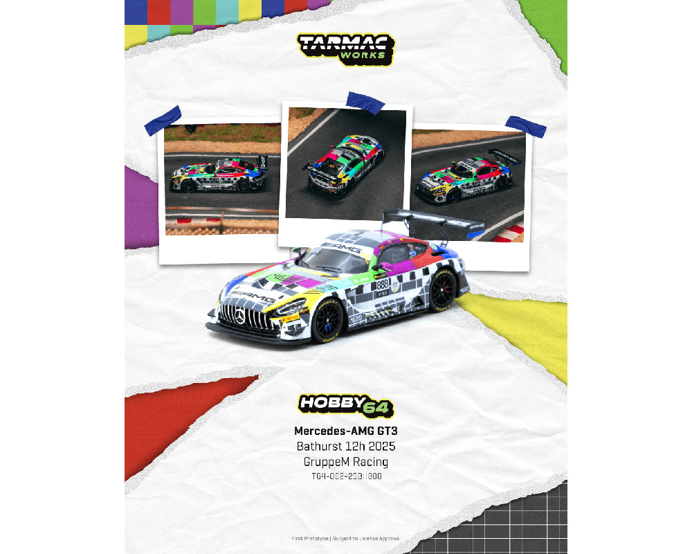 Tarmac Works 1:64 Mercedes-AMG GT3 Bathurst 12h 2025 GruppeM Racing Maro Engel / Mikaël Grenier / Maxime Martin – Hobby64