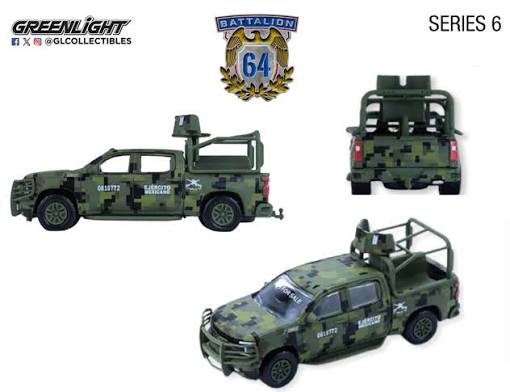 Greenlight 1:64 2021 Chevy Silverado LT Trail Boss Z71- Mexican Military