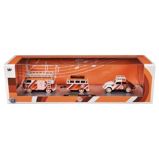M2 Machines 1960 VW Delivery Van & 1953 VW Beetle Deluxe USA Model Auto Haulers