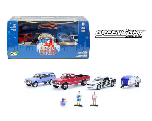 Greenlight 1:64 Summer Cookout Diorama 7 pc Set