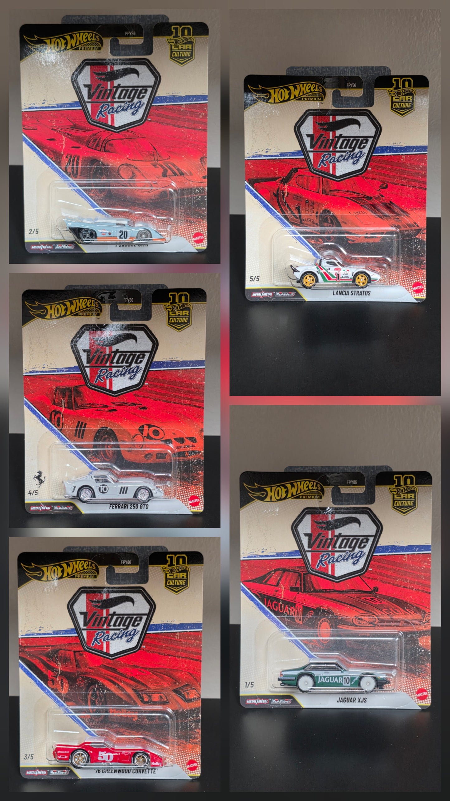 Hot Wheels 1:64 Car Culture 10th Anniversary 2026 T Case – Vintage Racing